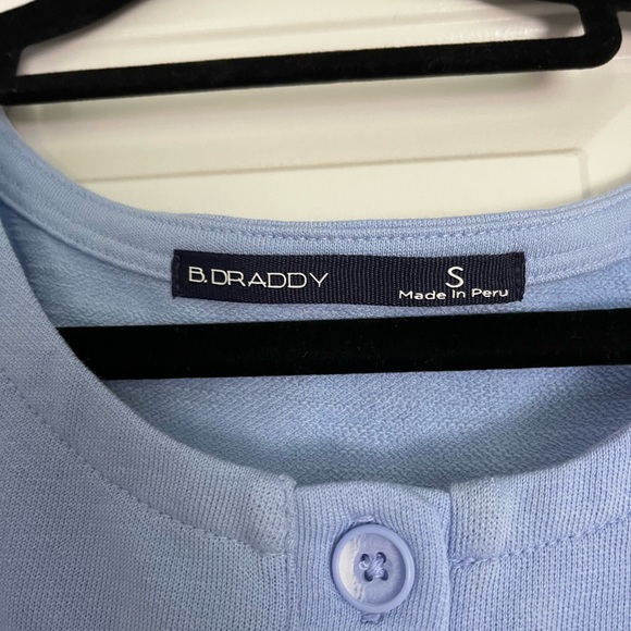 Blue Sleeveless Buttoned Dress - Picture 4 of 4